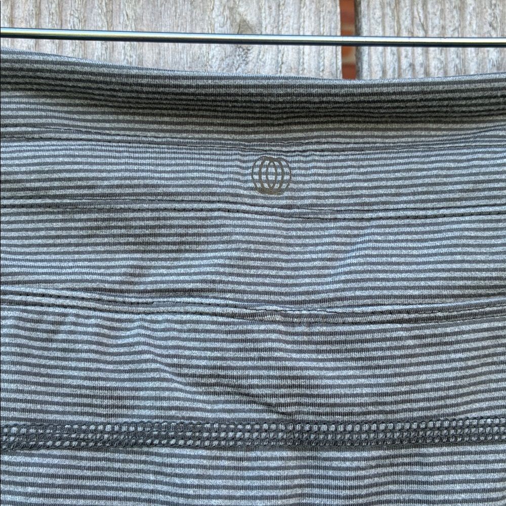 Balance Collection Gray Striped Mini Skort - Picture 7 of 7